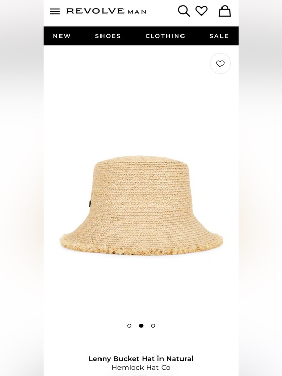 Lenny Straw Bucket Hat - Natural M main image 4